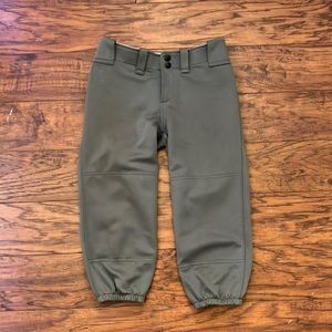 mizuno softball pants gray